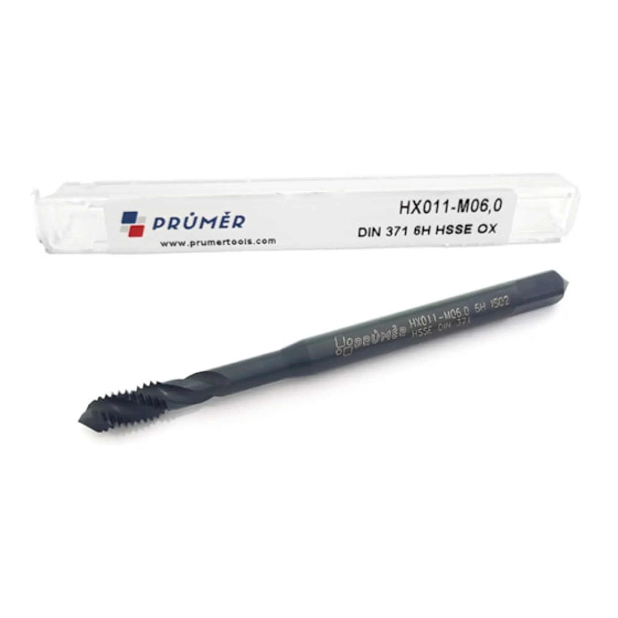 Macho máquina canal helicoidal hss-e 6h m06,0 x 1,00 din371 revenido - hx011-m06,0 prumer